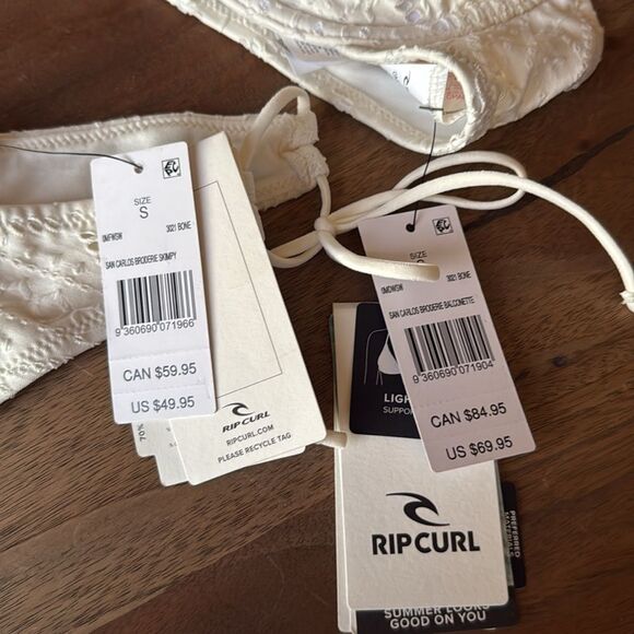 NWT Rip Curl San Carlos Broderie Bikini S - Picture 7 of 8